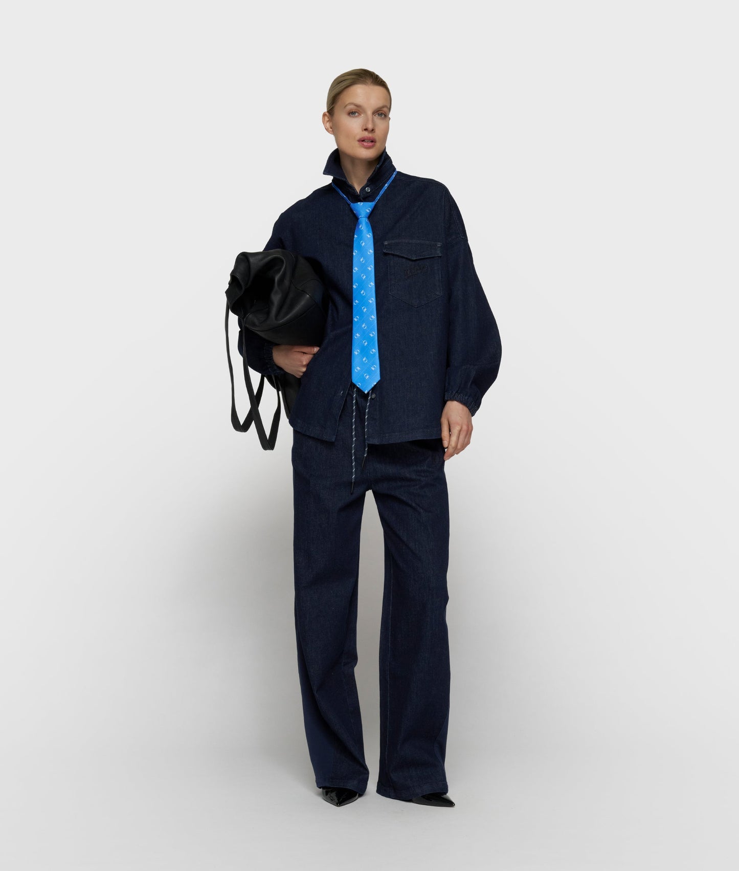 Western pants chambray