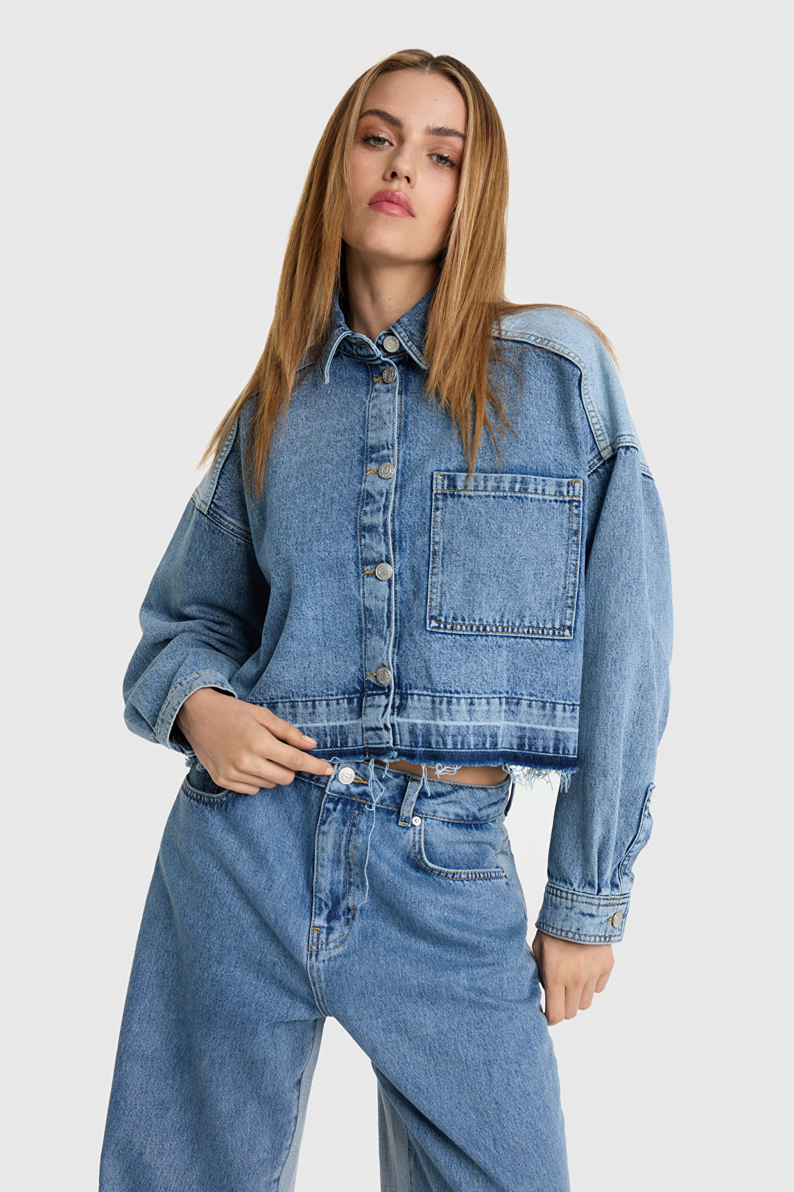 Al denim blouse