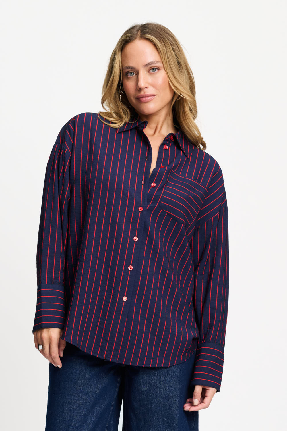 Pom Beau twill striped