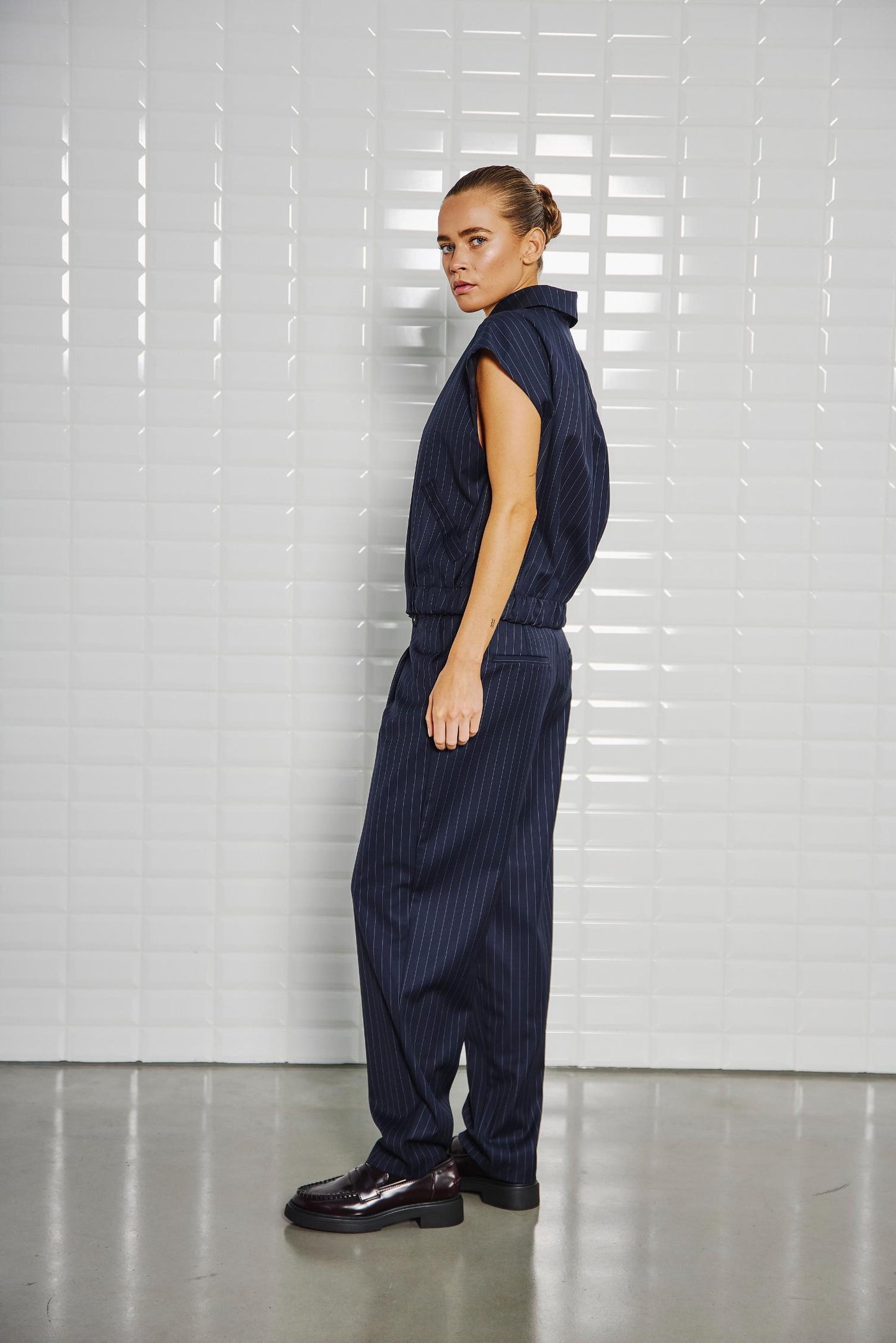 Valentina striped vest