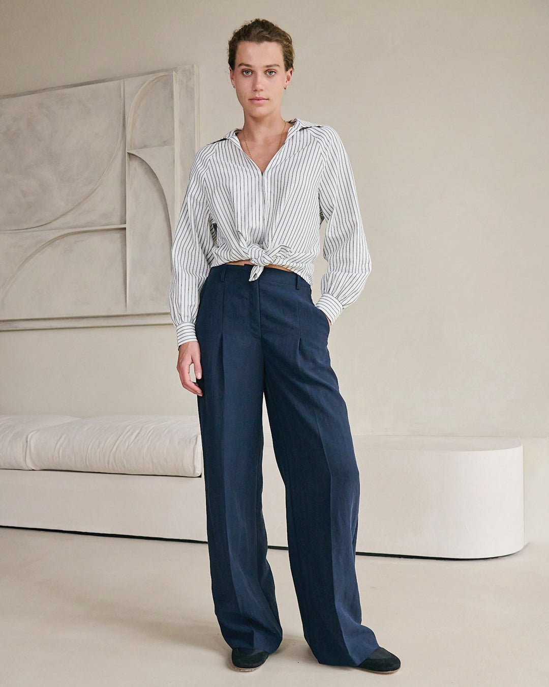 Moore pleated pant