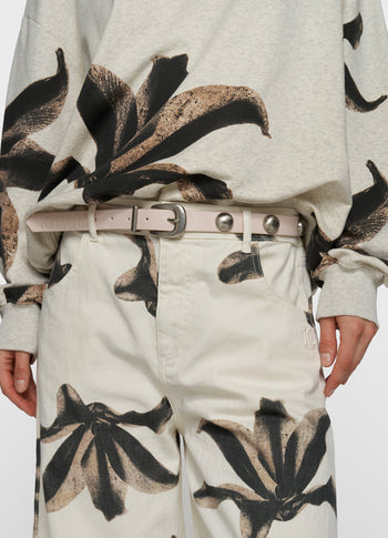 Leather belt studs