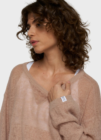 Thin knit sweater fudge