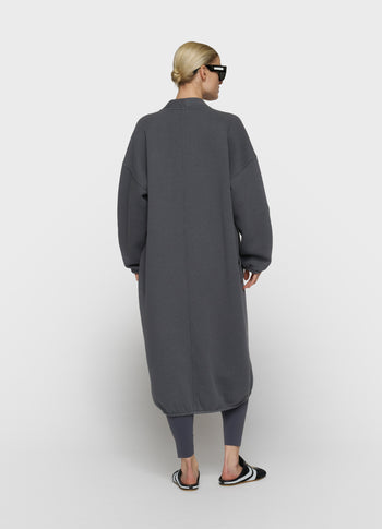 Long baseball cardigan