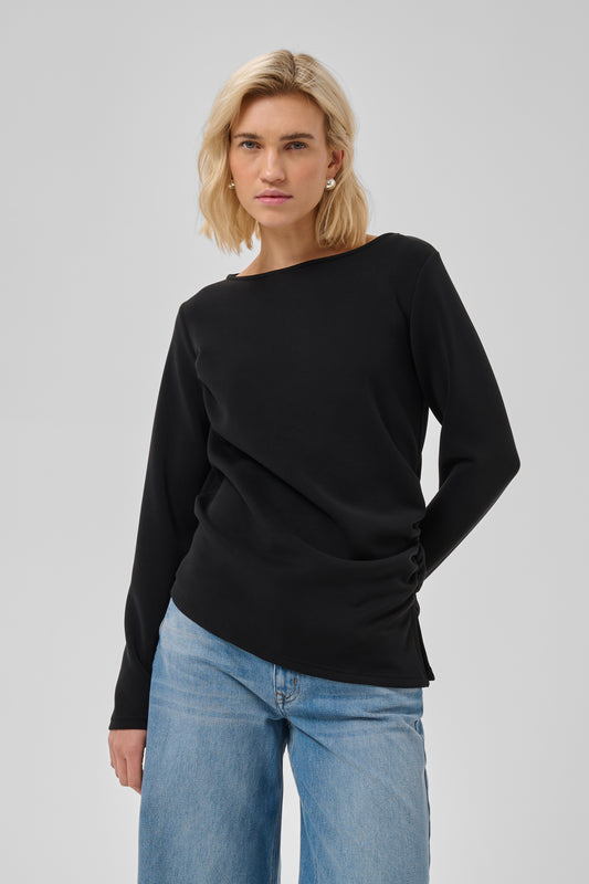 Helle asymmetric blouse