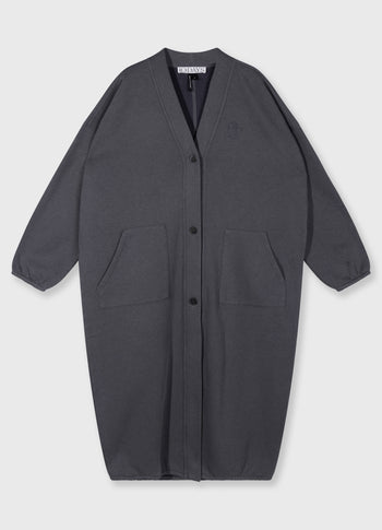Long baseball cardigan