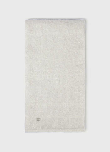 Hairy knit scarf lurex
