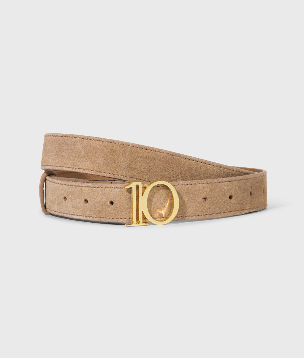 MOnogram belt suede