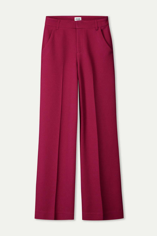 Pom Lara pant Burgundy/ ZWART