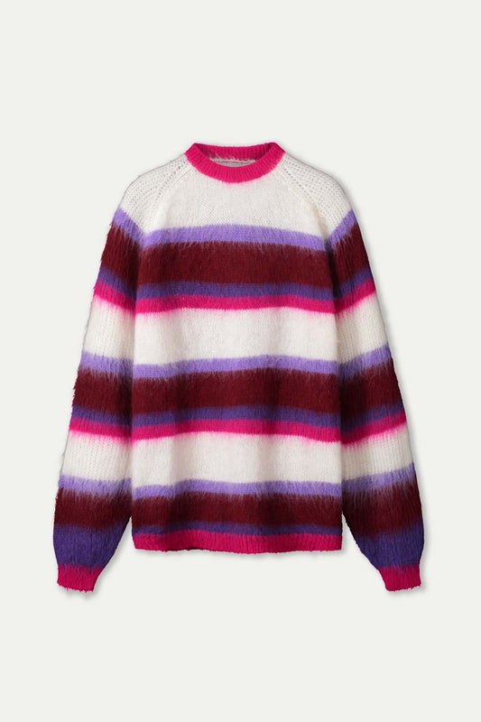Pom Faye striped red