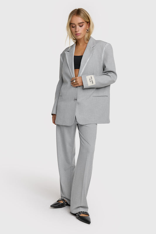 Al grijs broek zilver