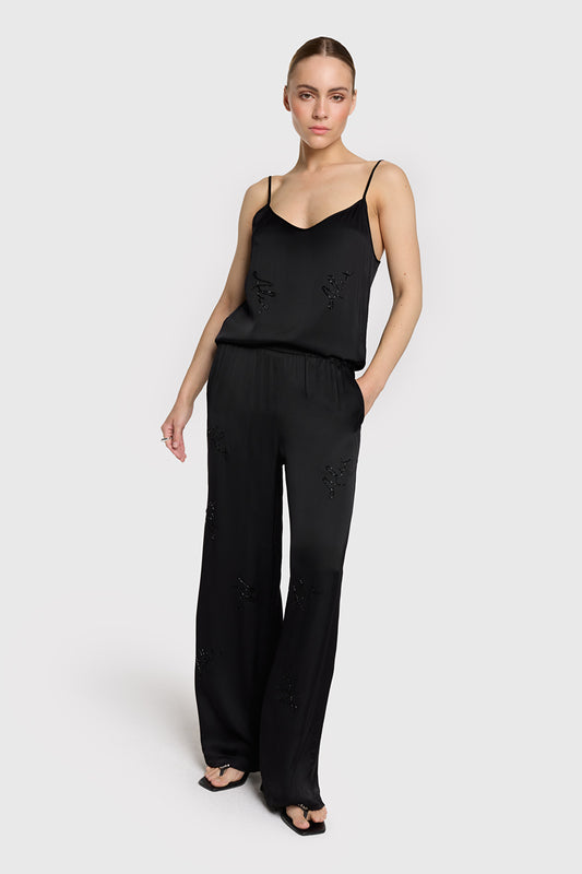 AL black beaded pant