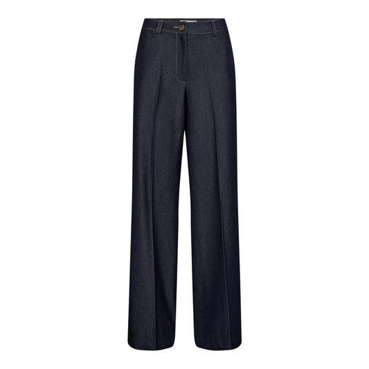 Terry denim pant