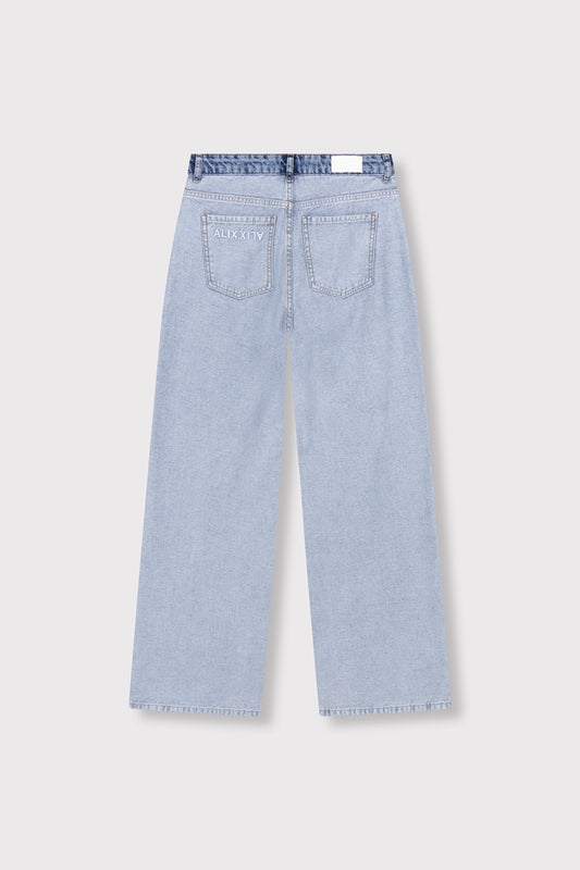 Al mix denim pant