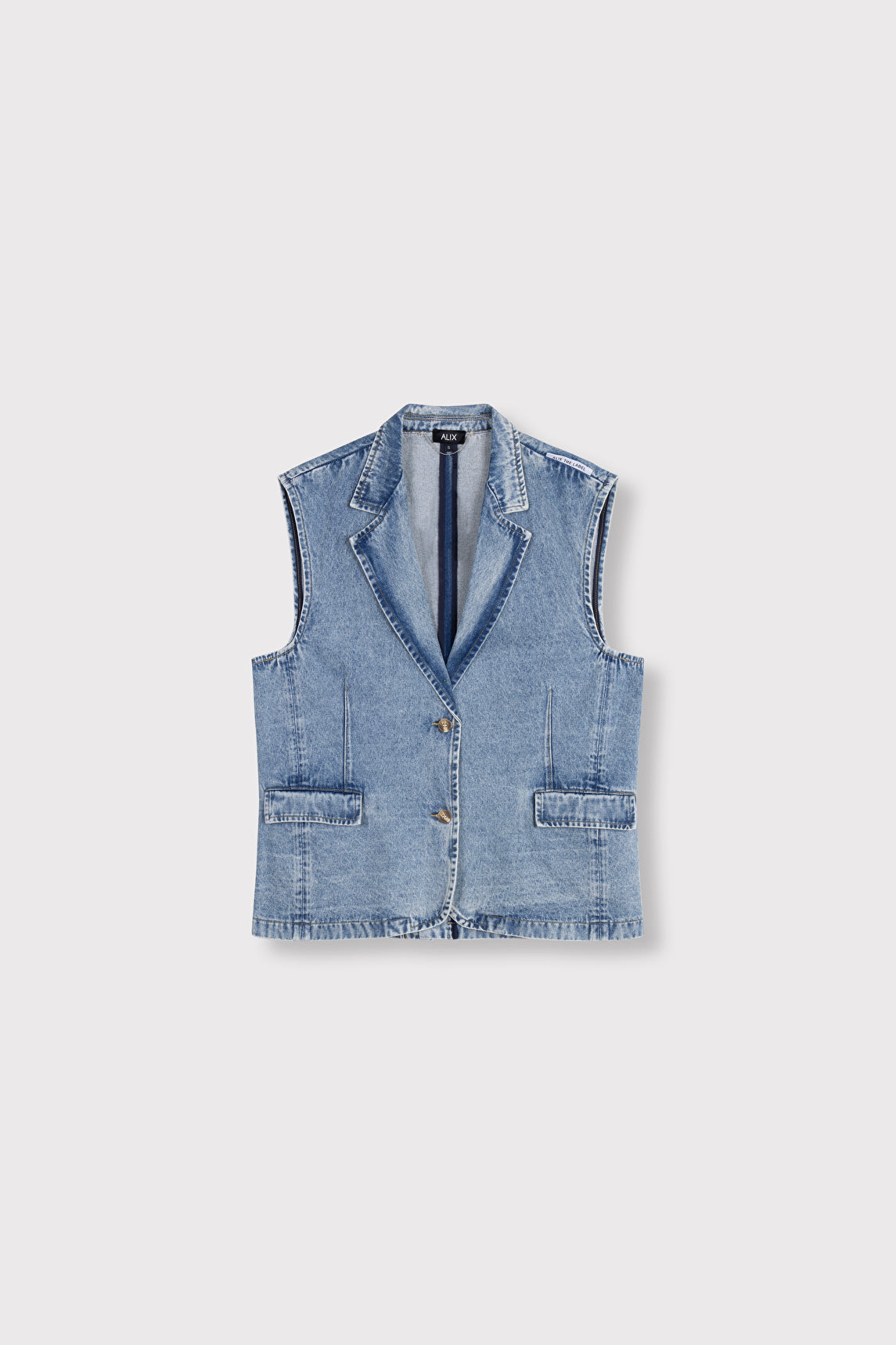 Al denim waistcoat 733