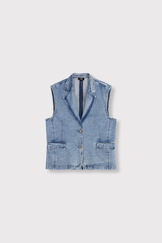 Al denim waistcoat 733