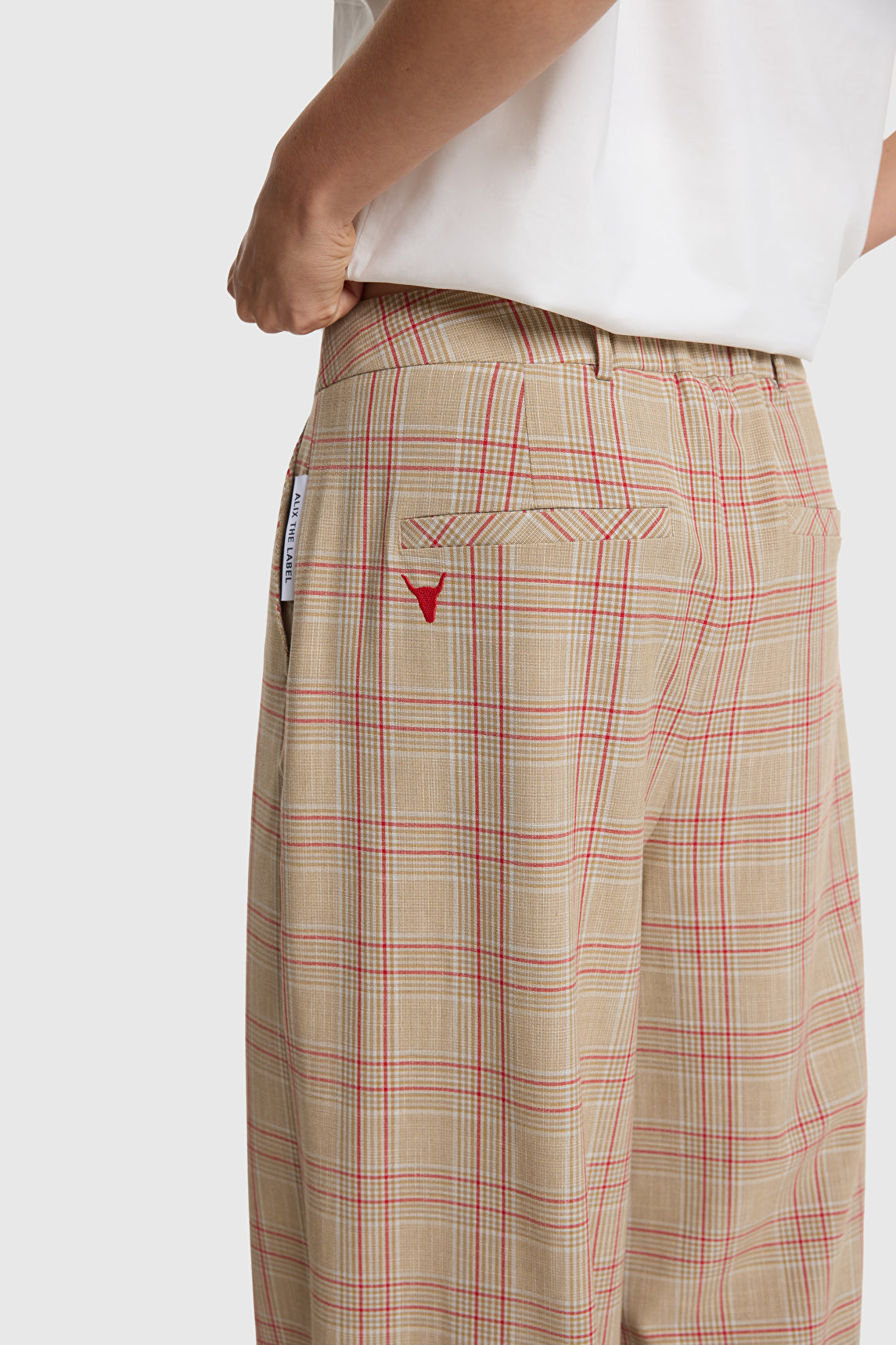 Al Barrel check pant 734
