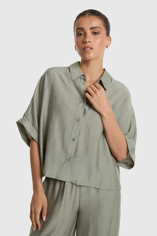 Al oversized army blouse 769