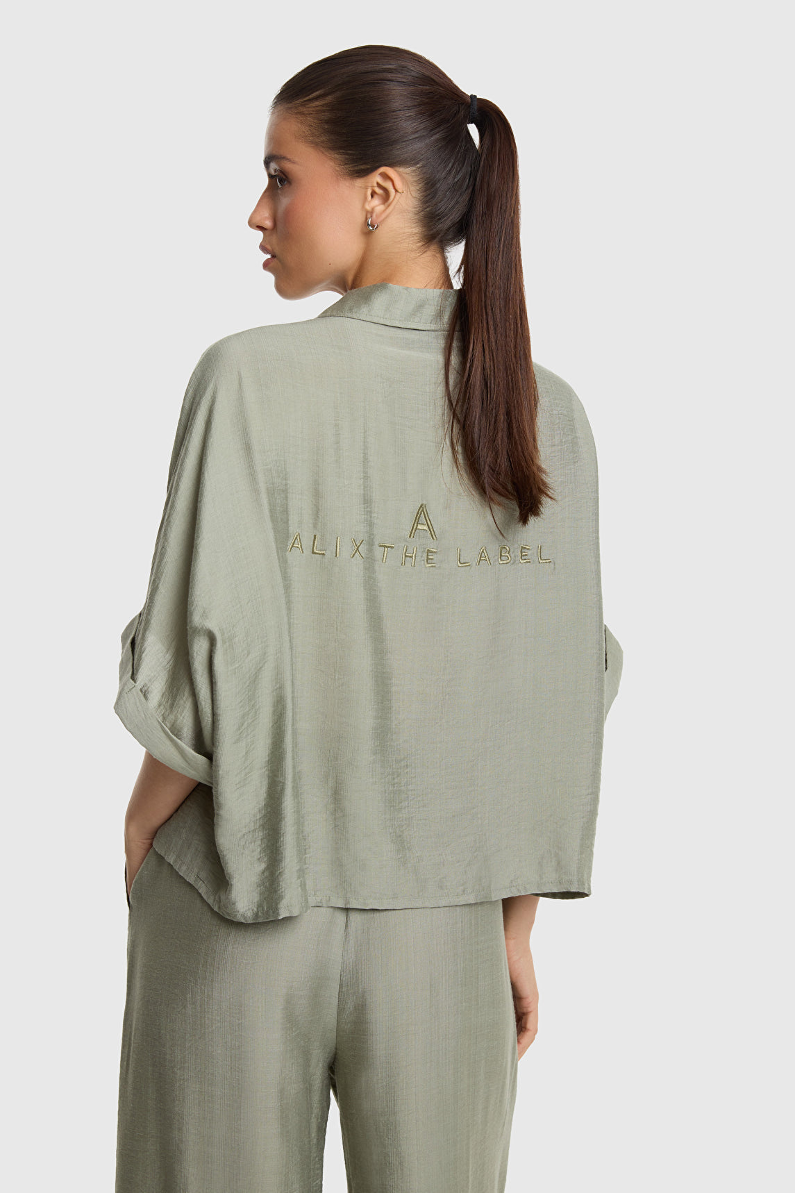 Al oversized army blouse 769