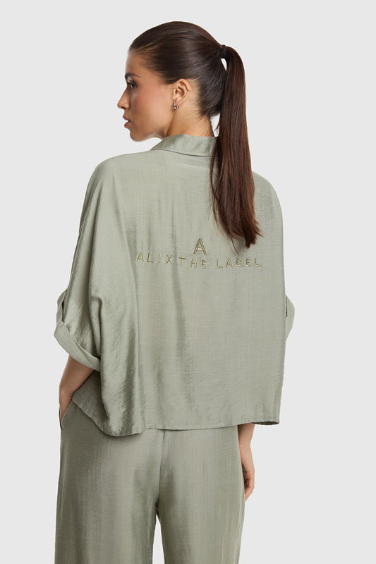 Al oversized army blouse 769
