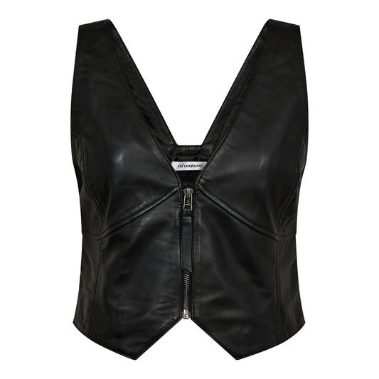 Phoebe leather vest