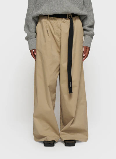 Wide pants twill