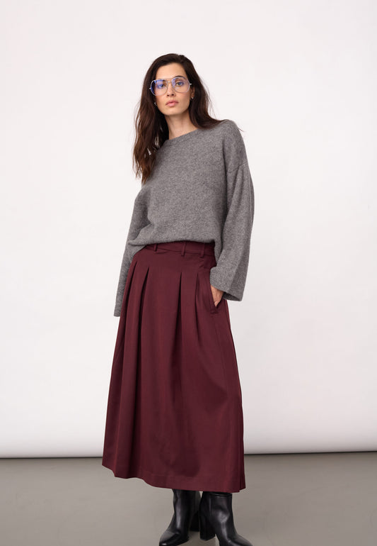 Terry pleat skirt