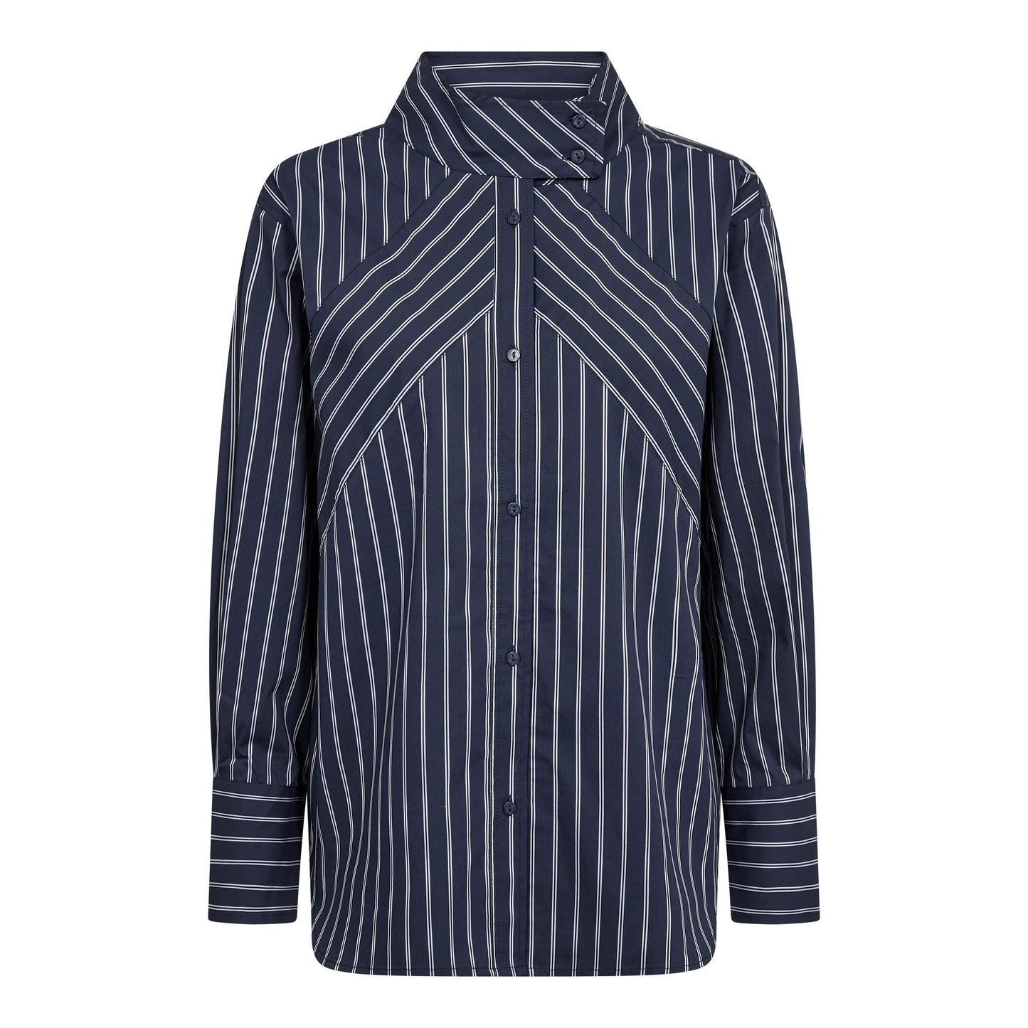 Somo stripe funnel neck