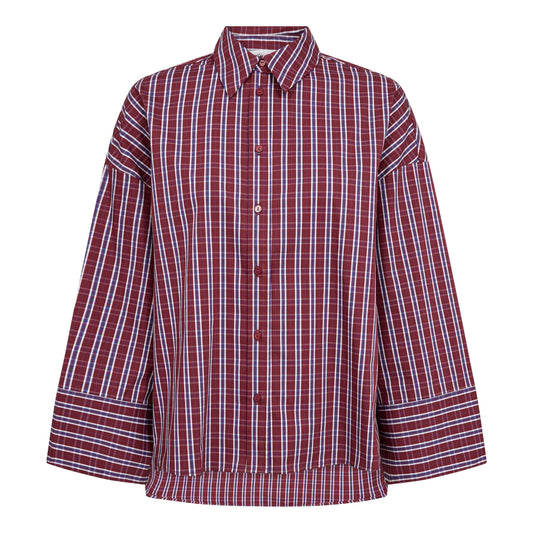 Renee check cuff shirt