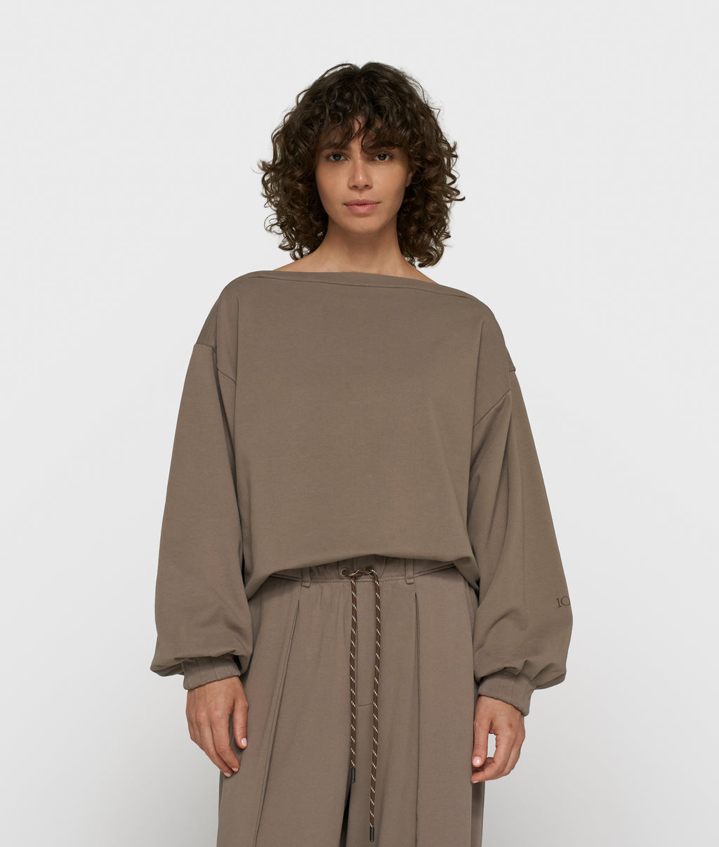 Boatneck top fleece