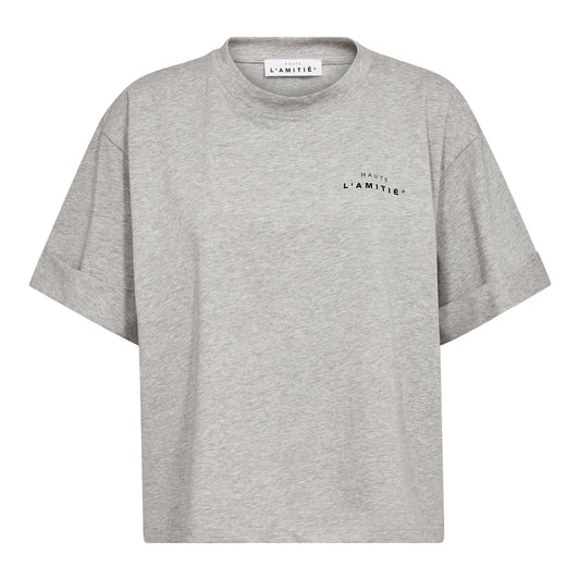 Crew neck crop tee