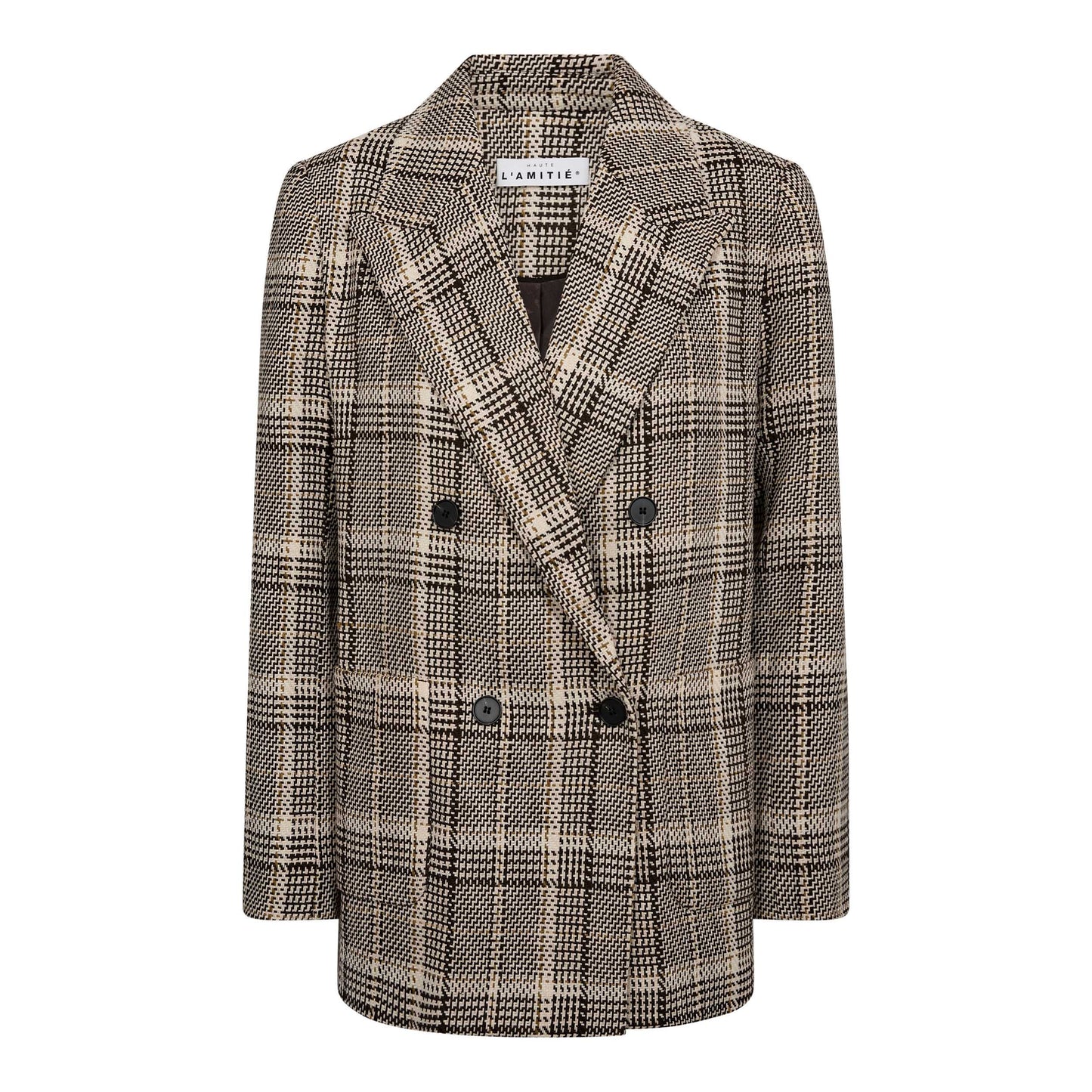 Blanket check blazer