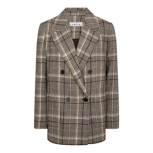 Blanket check blazer