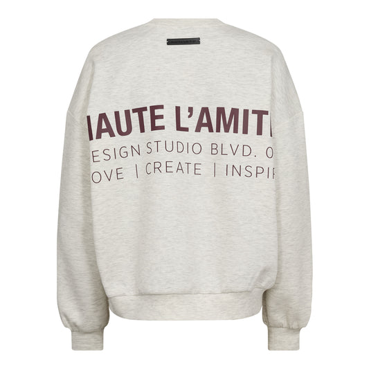 Back print studio sweat