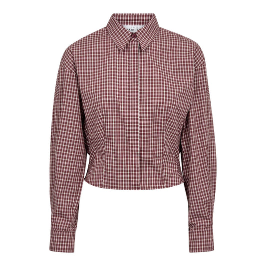 Musa check smock shirt