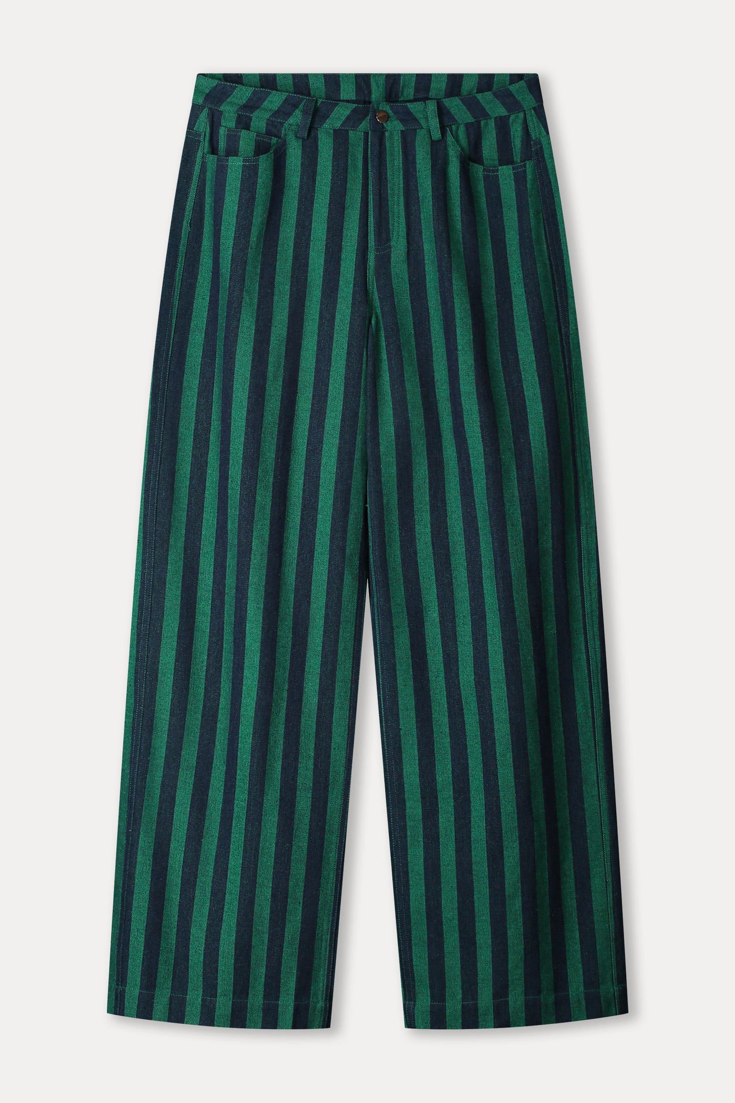Denim striped jeans