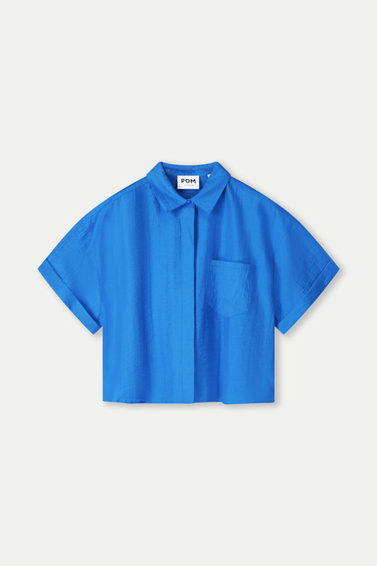 Pom Ocean blue blouse