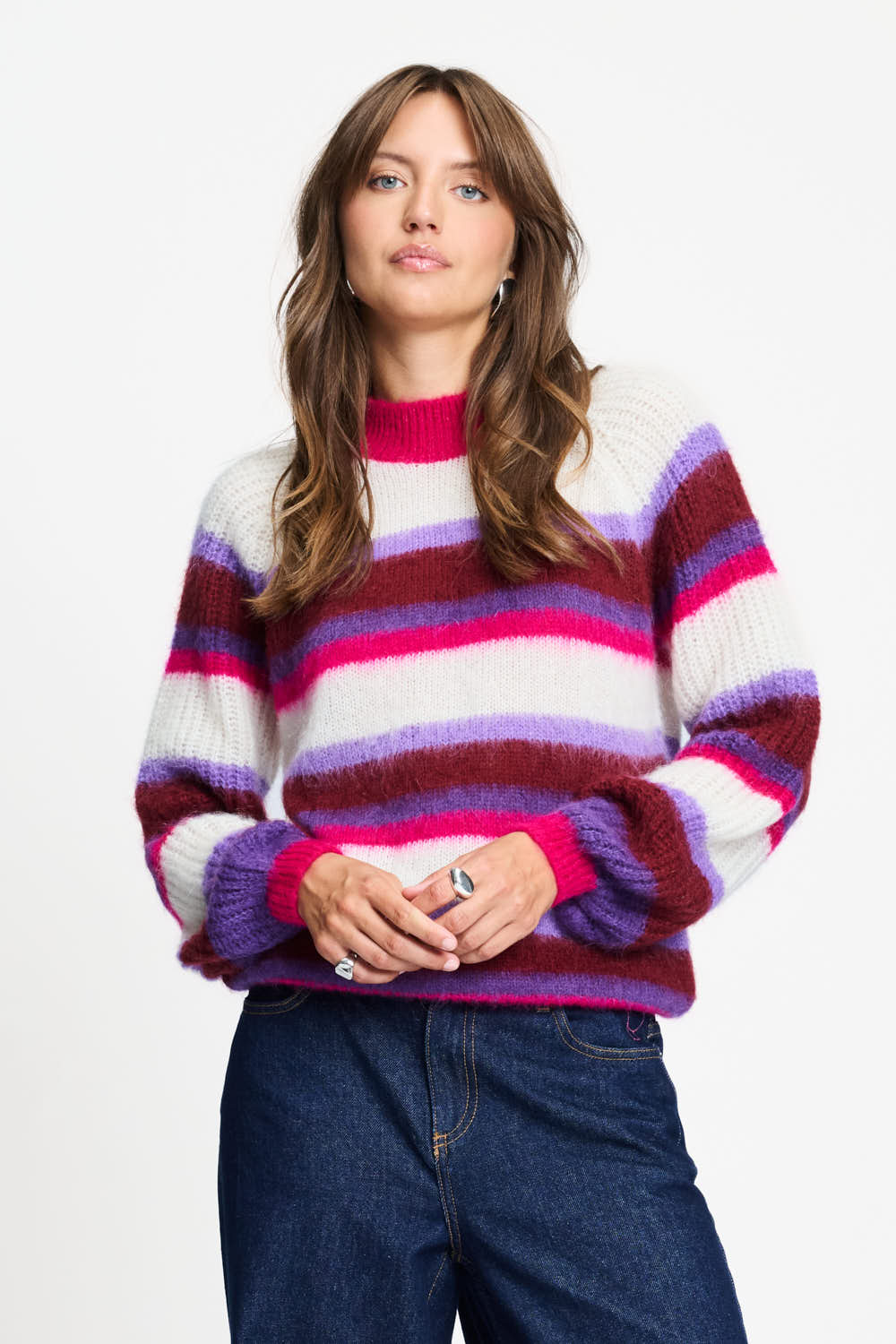 Pom Faye striped red