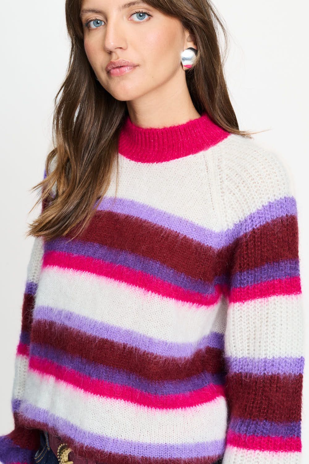 Pom Faye striped red
