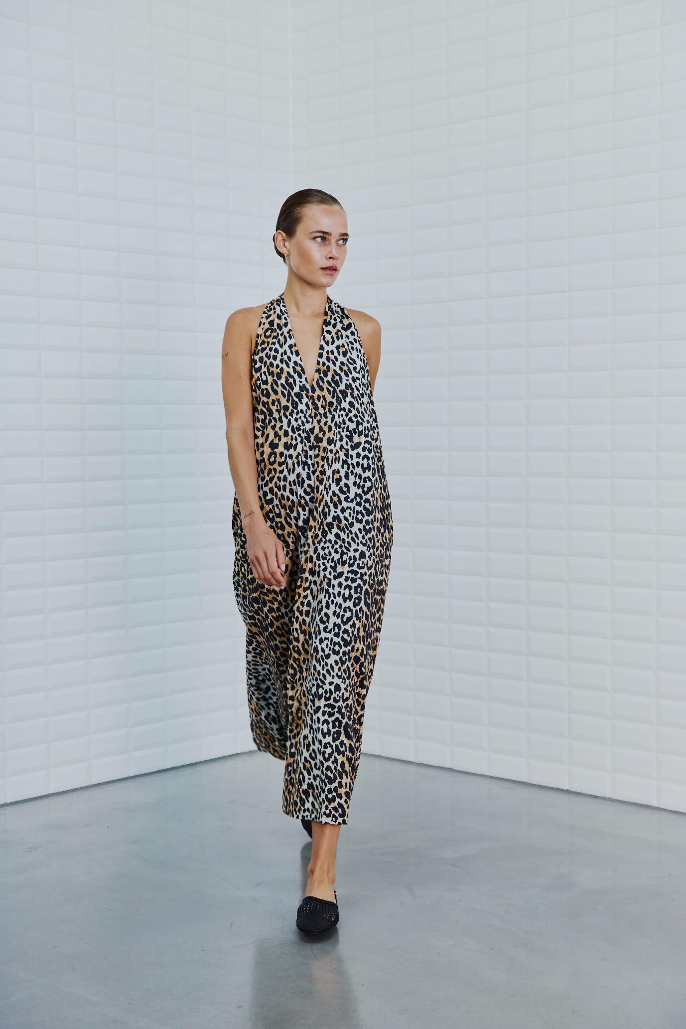 Amina talia midi dress