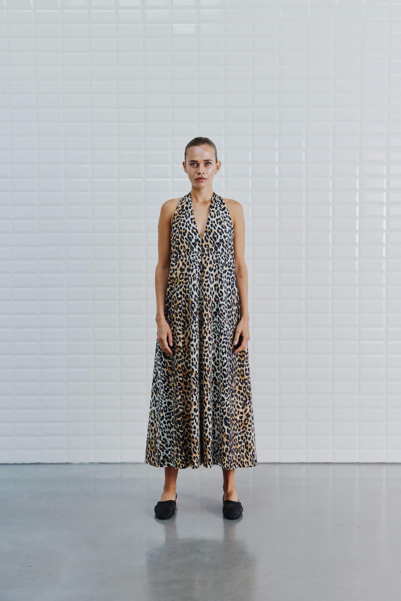 Amina talia midi dress
