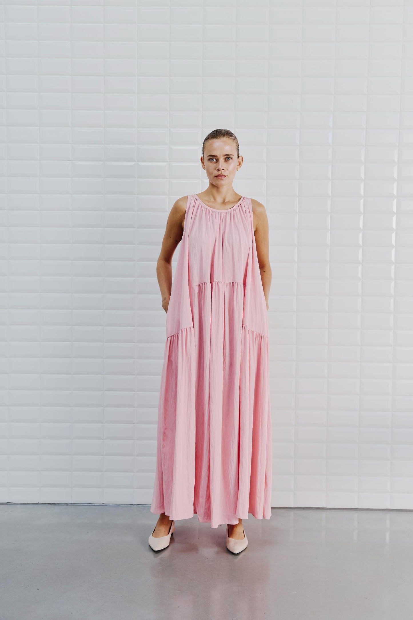 Clarissa midi strap dress