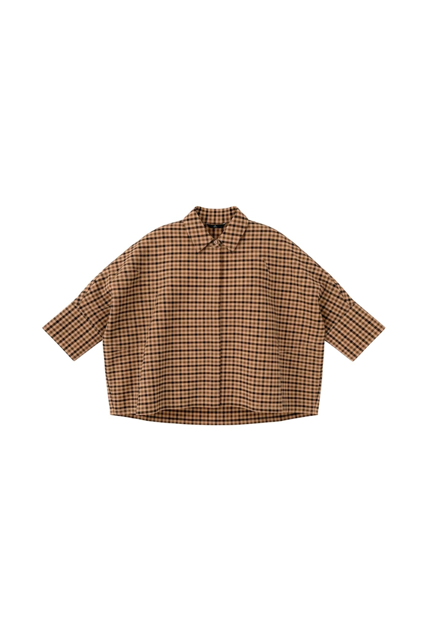 Madison check bat shirt