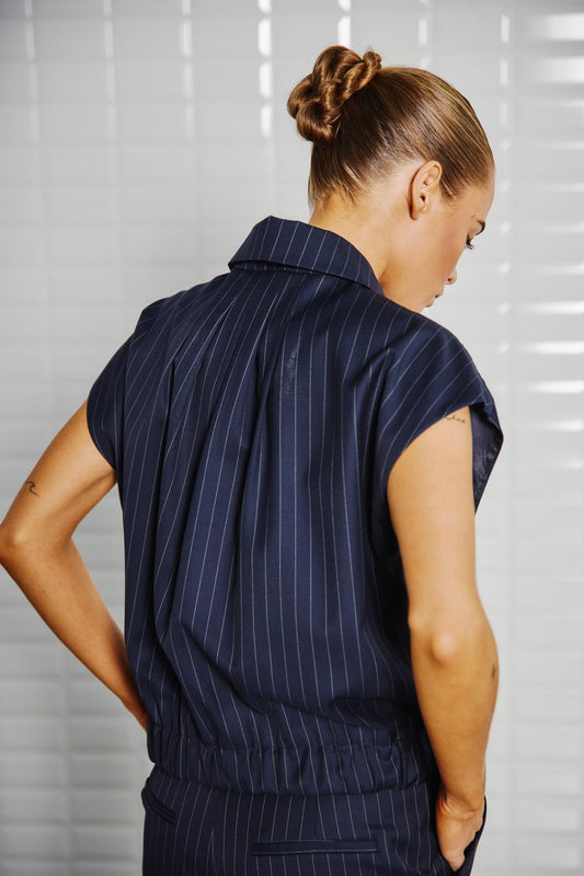 Valentina striped vest