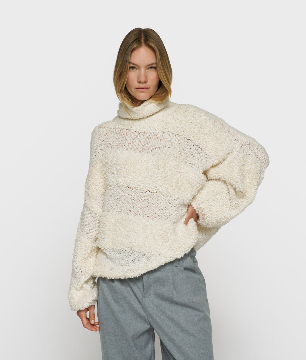 Loop knit sweater