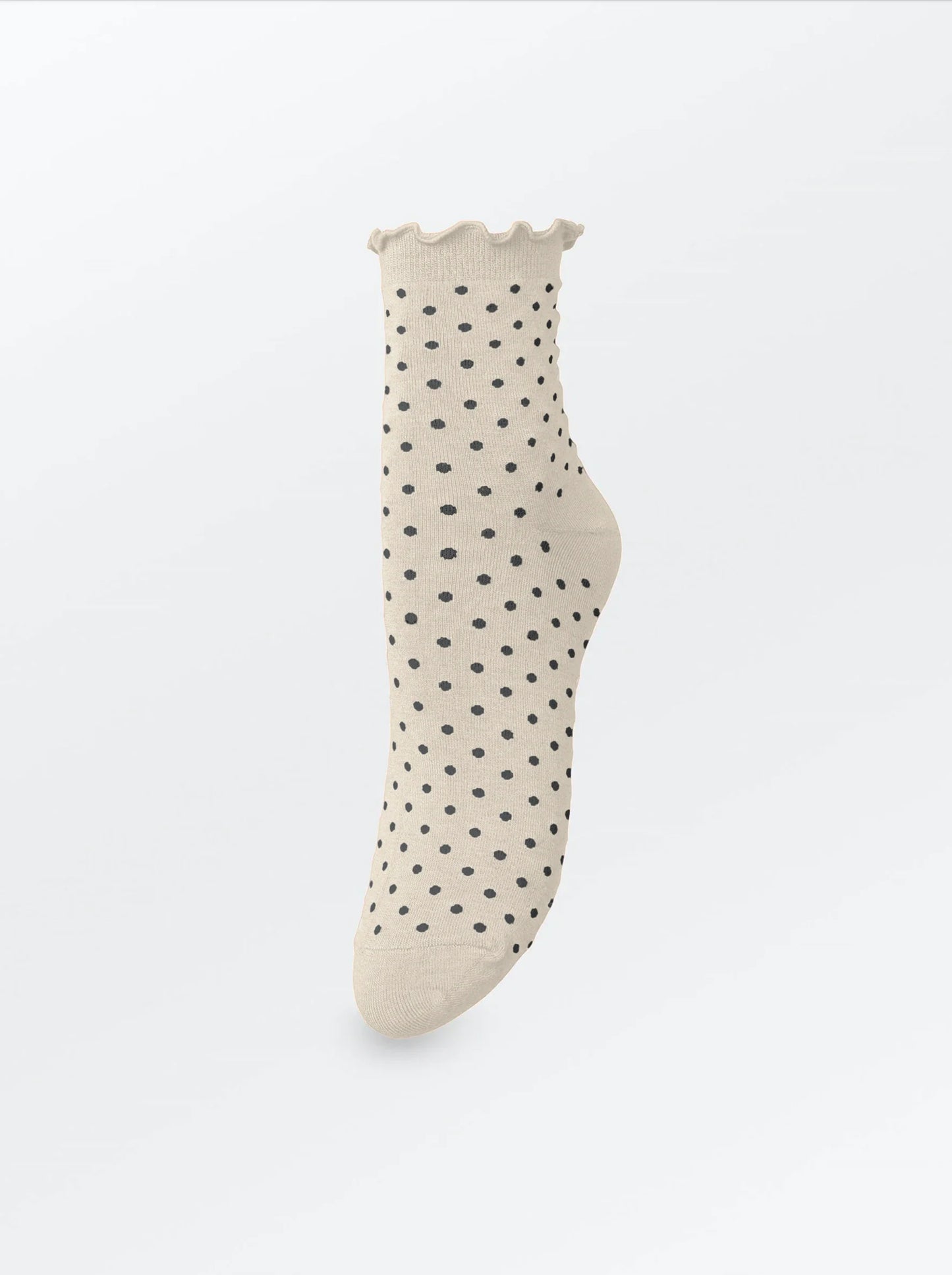 Dotted frilla short sock