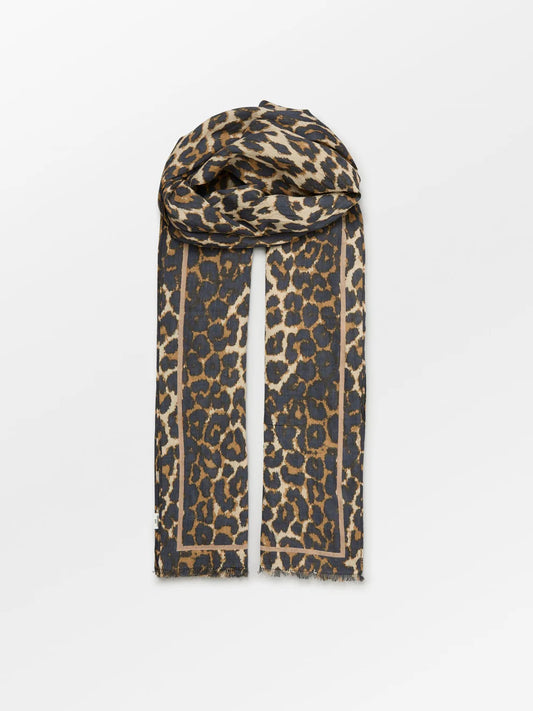 Leopa long cotta scarf