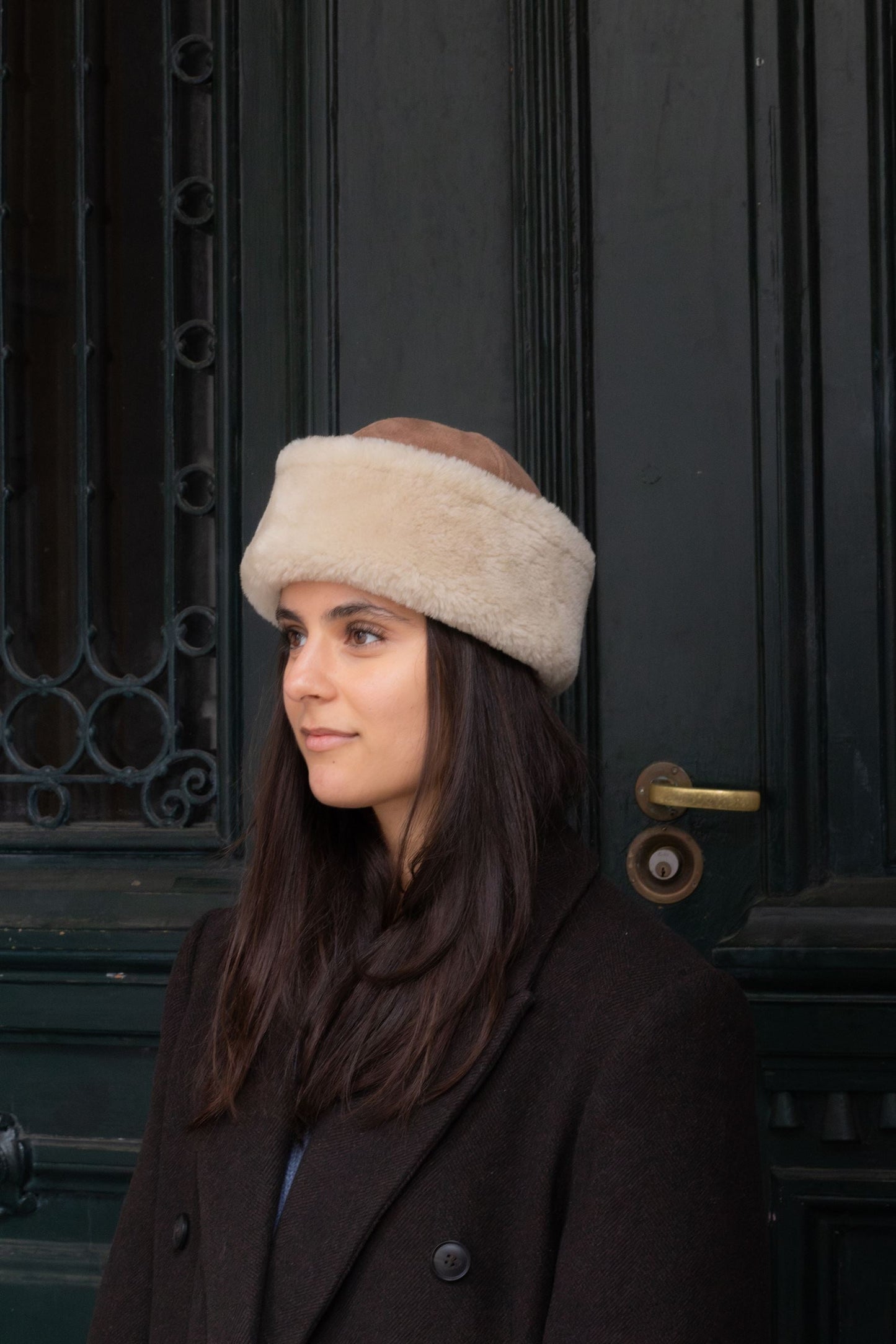 Dora shearling hat