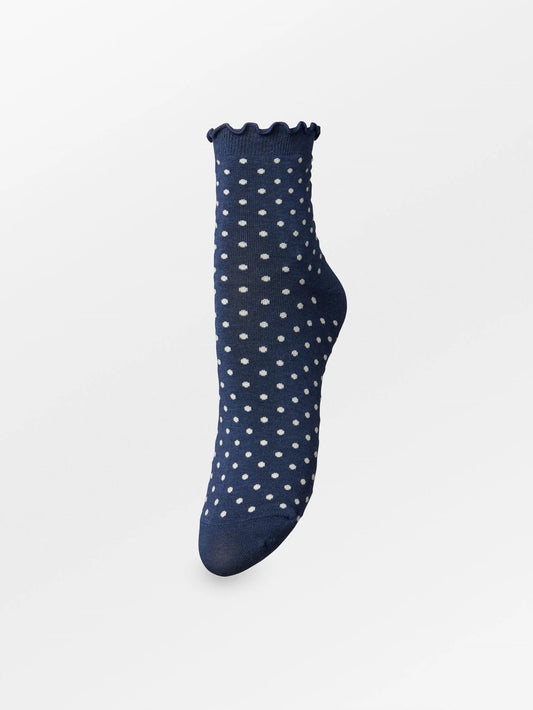Dotted frilla short sock