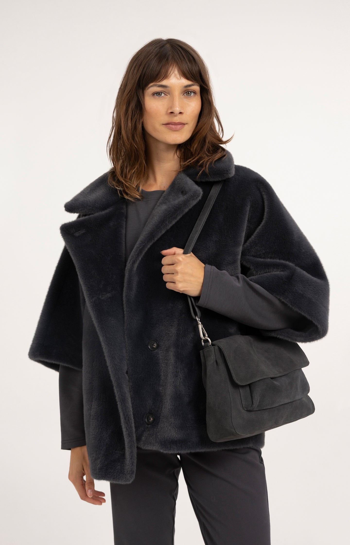 Ya omkeerbaar faux fur 009089